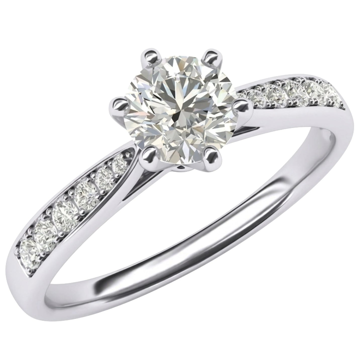 Luminary Channel Solitaire Ring