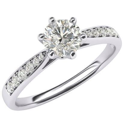 Luminary Channel Solitaire Ring