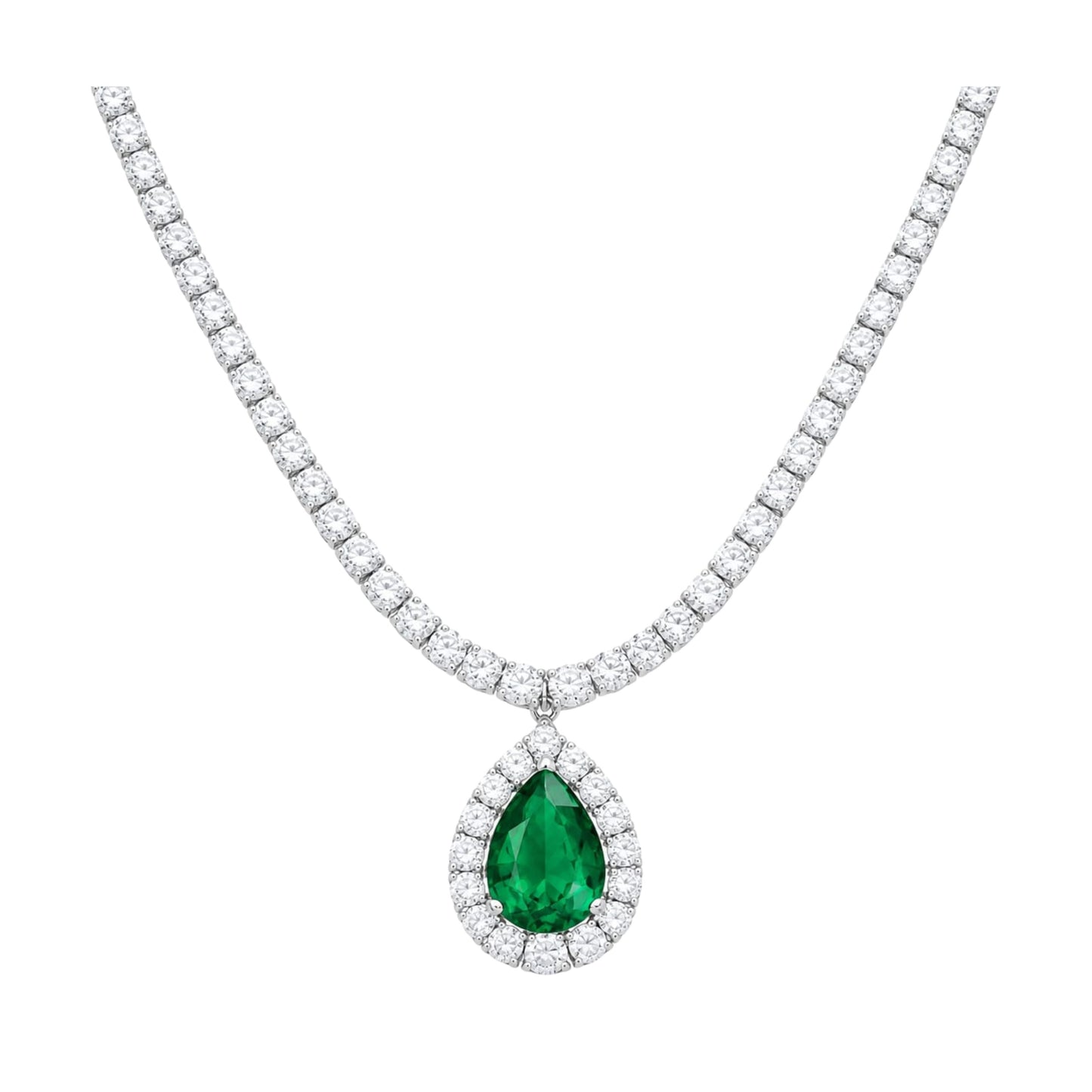 Dam'at Al-Zumurrud  (دمعة الزمرد) "Emerald Tear Necklace"