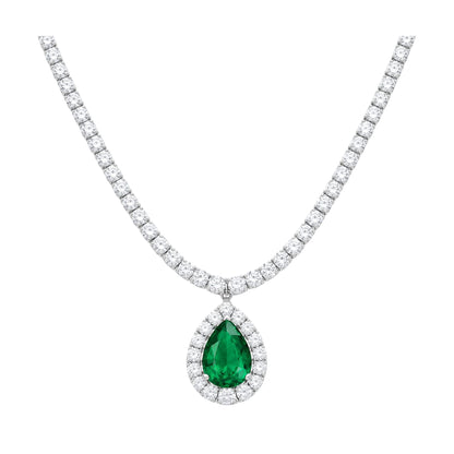 Dam'at Al-Zumurrud  (دمعة الزمرد) "Emerald Tear Necklace"