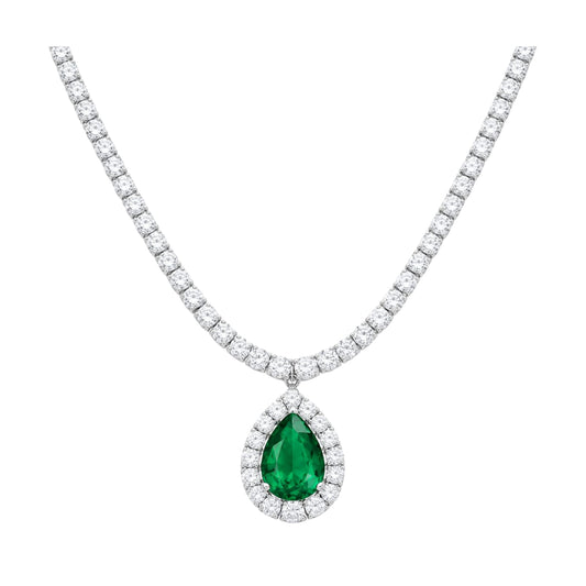 Dam'at Al-Zumurrud  (دمعة الزمرد) "Emerald Tear Necklace"