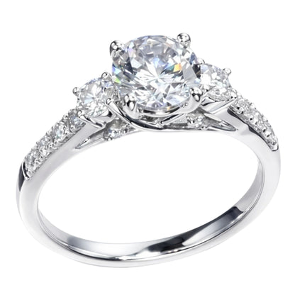 Triad Brilliance Solitaire Ring
