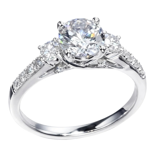 Triad Brilliance Solitaire Ring