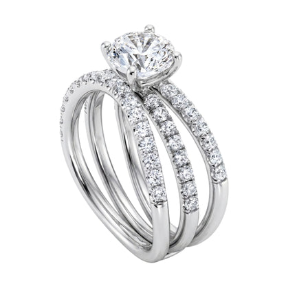 Radiant Triple Stack Bridal Ring