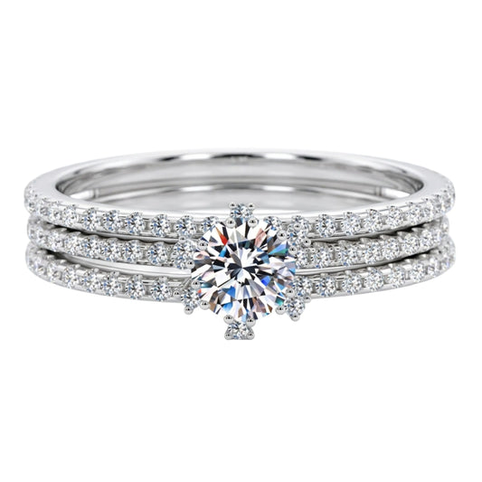 Stellar Brilliance Stackable Bridal Ring